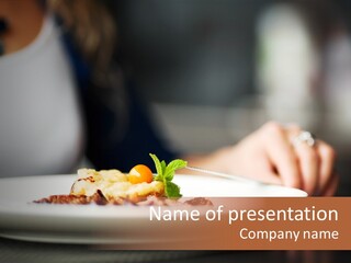 Healthy Female Fresh PowerPoint Template