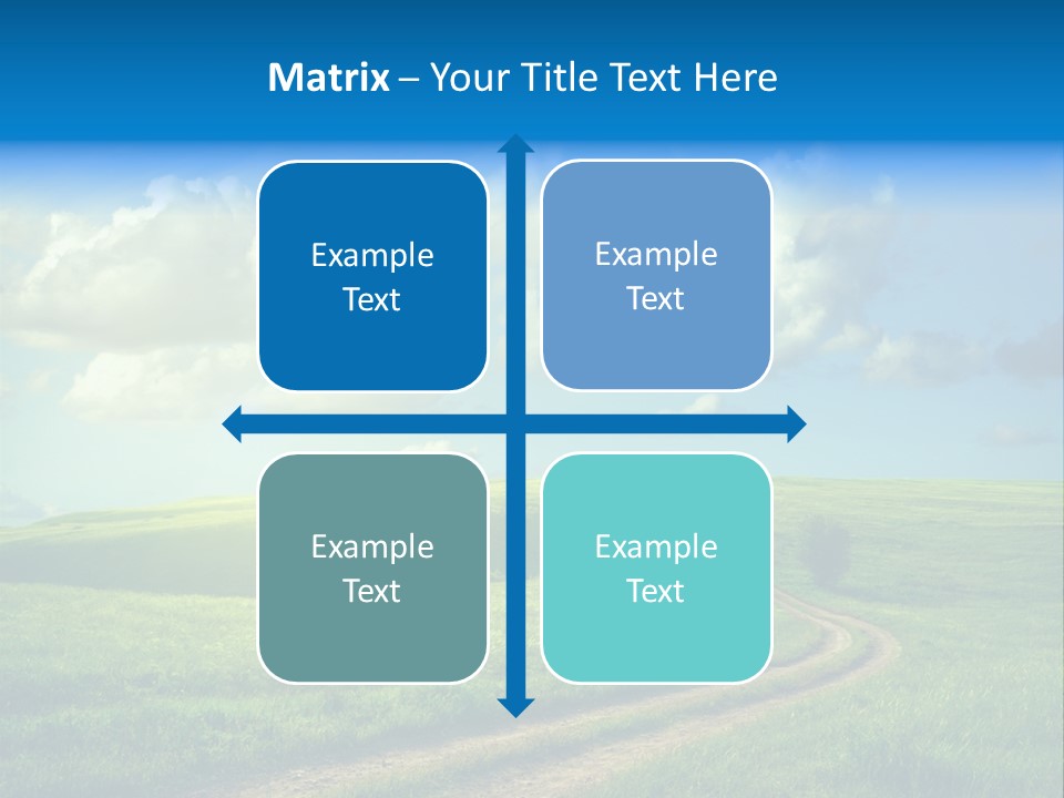 Rural Sunrise Sunny PowerPoint Template