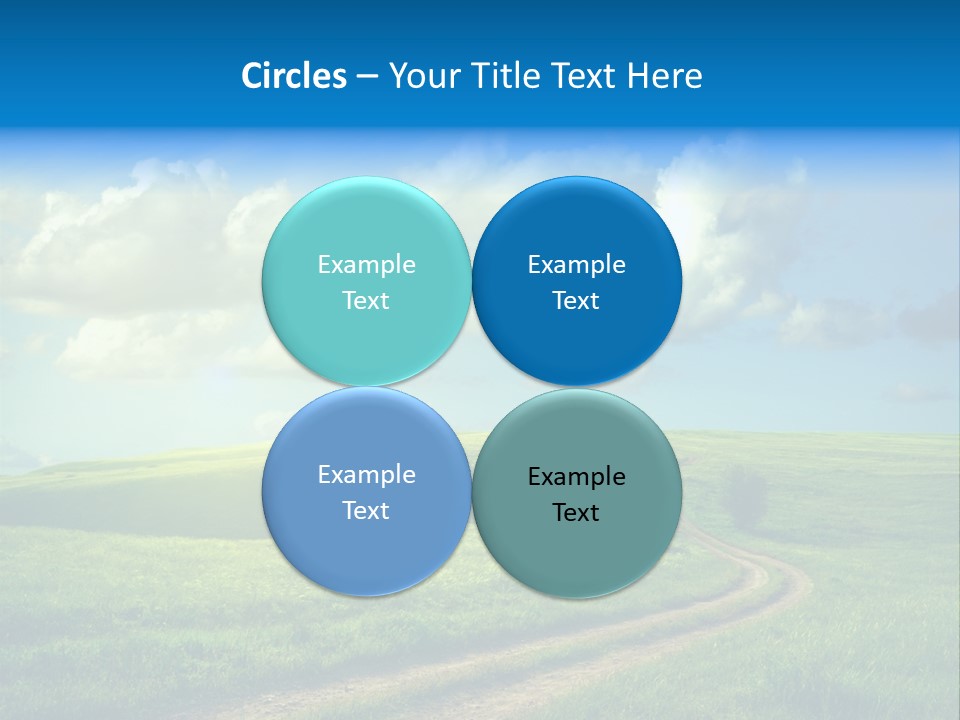 Rural Sunrise Sunny PowerPoint Template