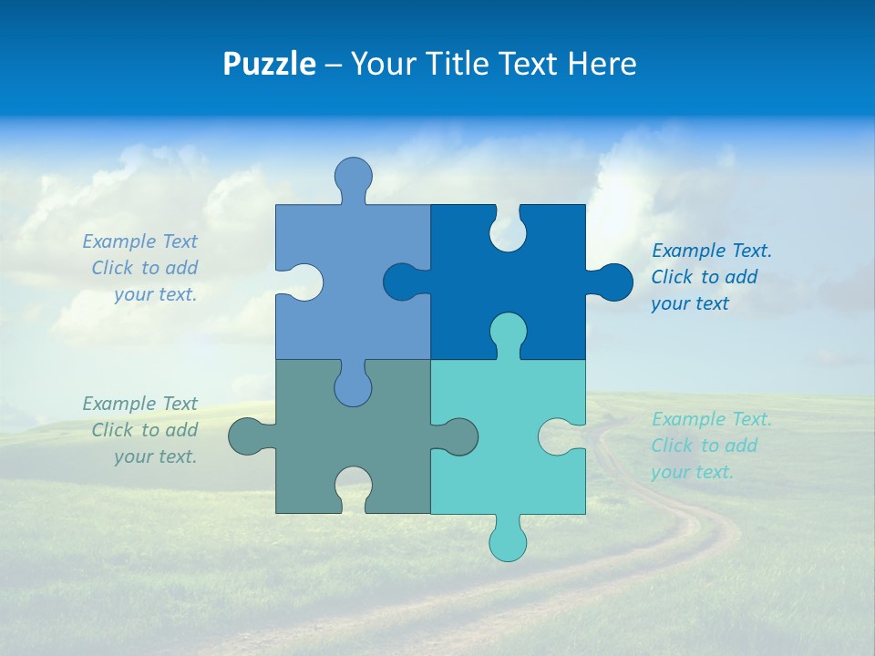 Rural Sunrise Sunny PowerPoint Template