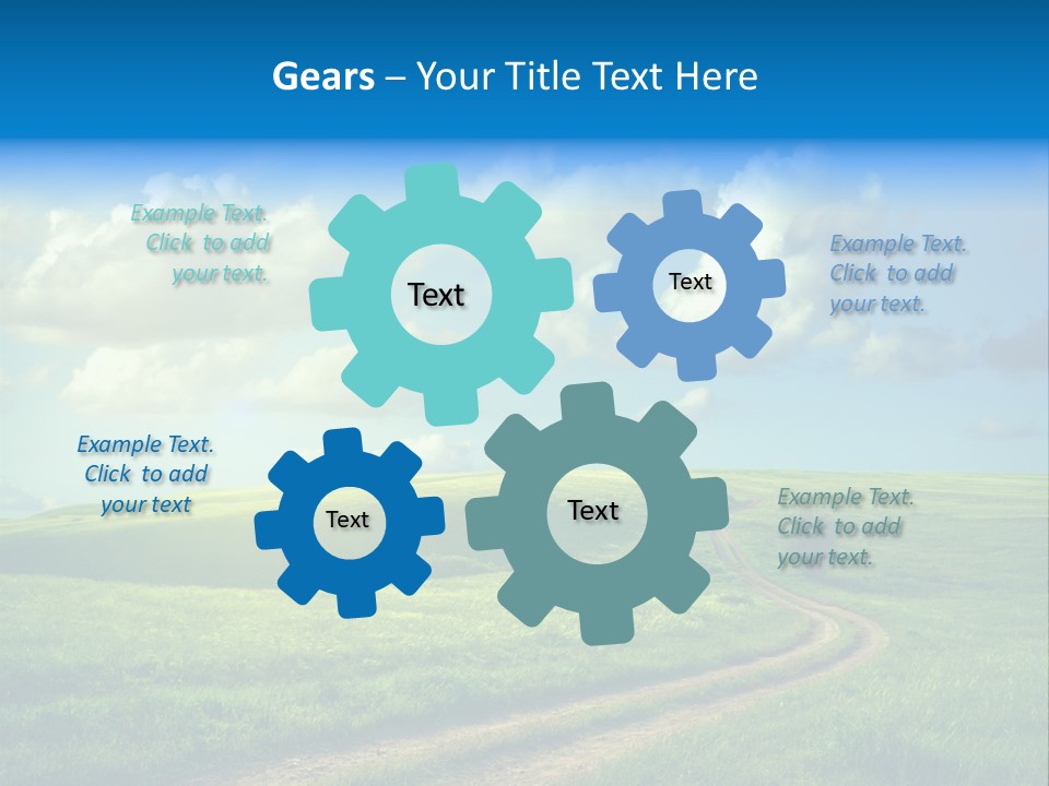 Rural Sunrise Sunny PowerPoint Template