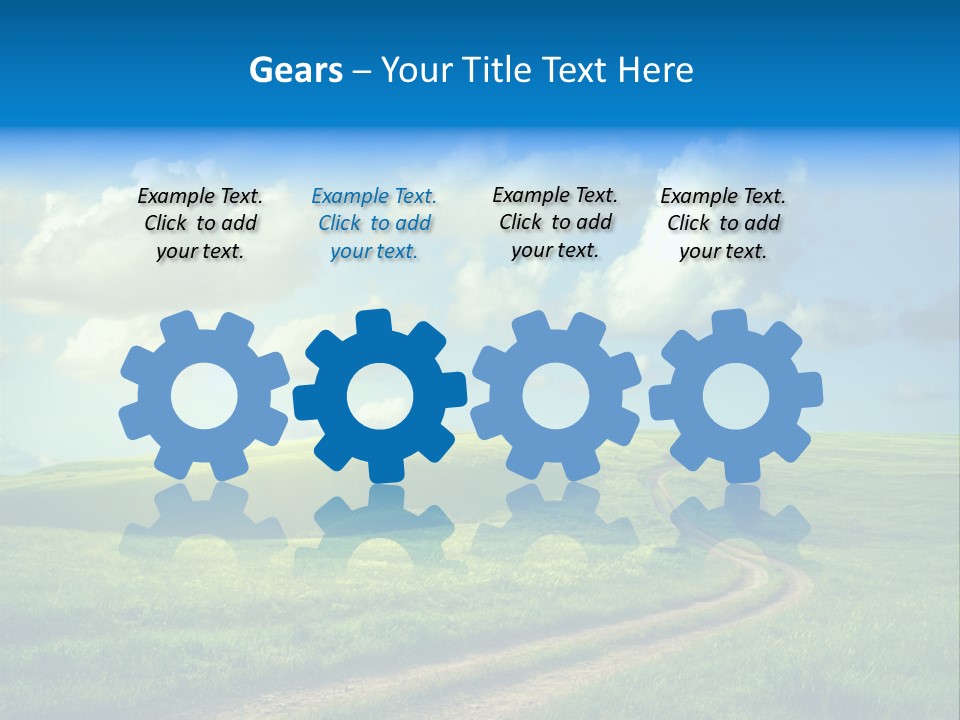 Rural Sunrise Sunny PowerPoint Template