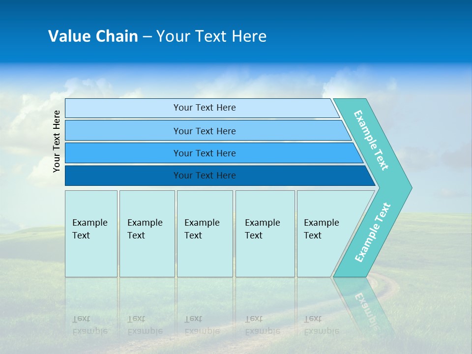 Rural Sunrise Sunny PowerPoint Template