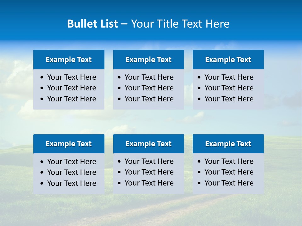 Rural Sunrise Sunny PowerPoint Template