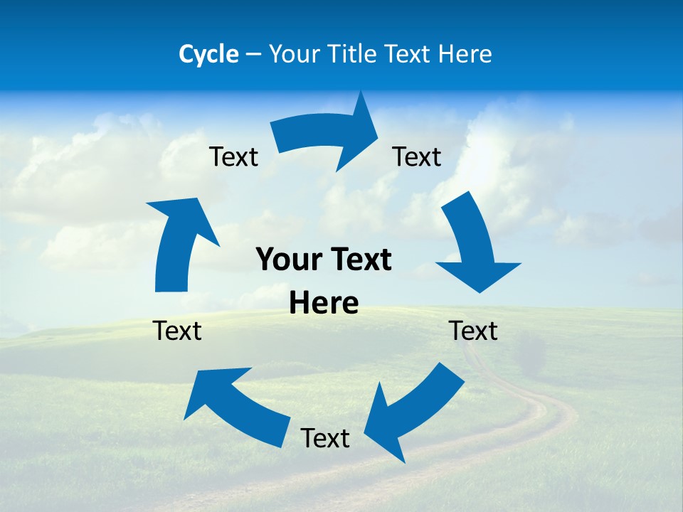 Rural Sunrise Sunny PowerPoint Template