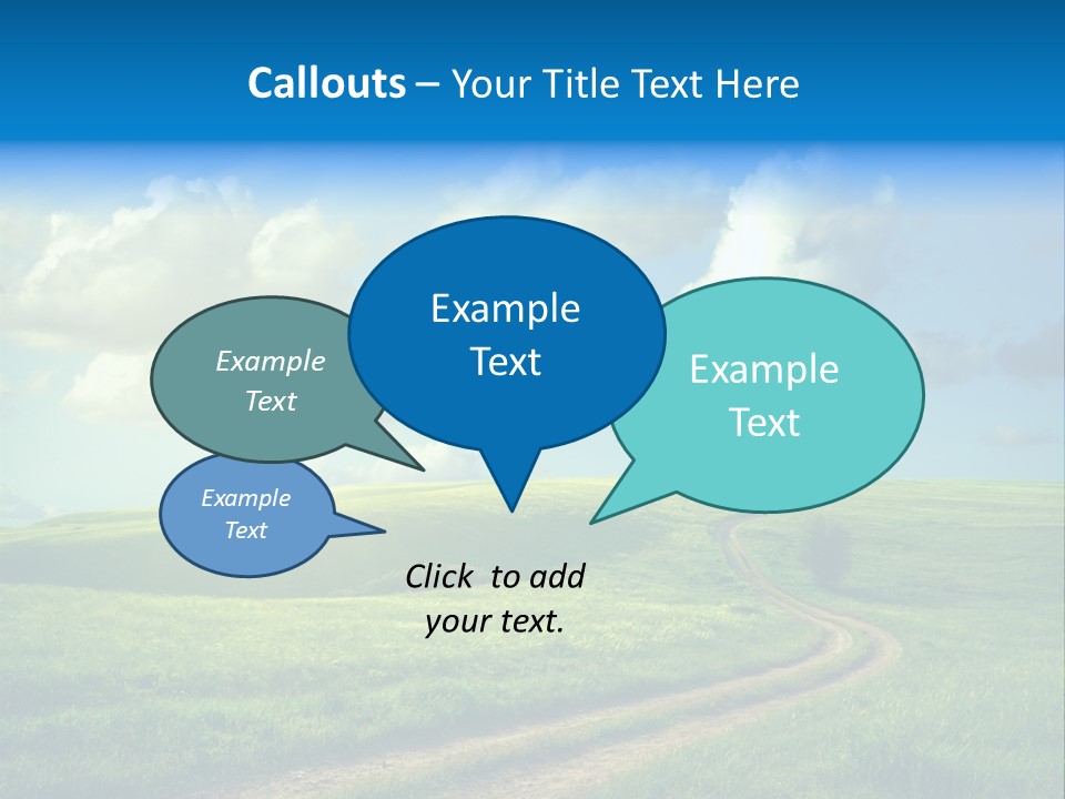 Rural Sunrise Sunny PowerPoint Template