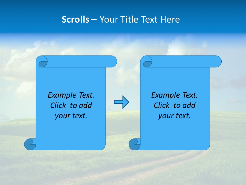 Rural Sunrise Sunny PowerPoint Template