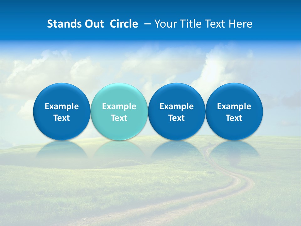 Rural Sunrise Sunny PowerPoint Template