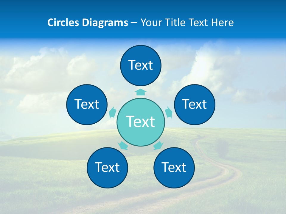 Rural Sunrise Sunny PowerPoint Template