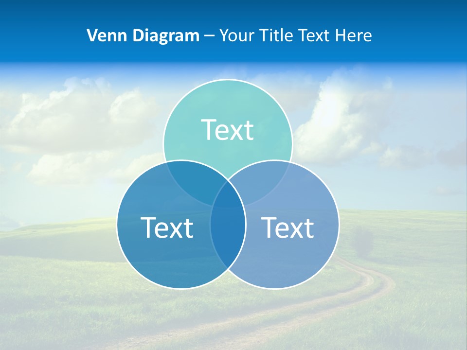 Rural Sunrise Sunny PowerPoint Template