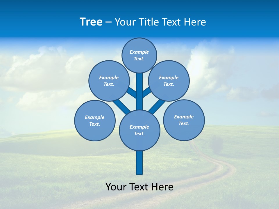 Rural Sunrise Sunny PowerPoint Template