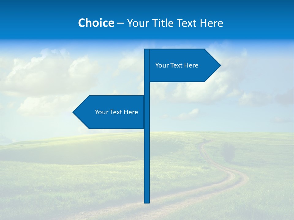 Rural Sunrise Sunny PowerPoint Template