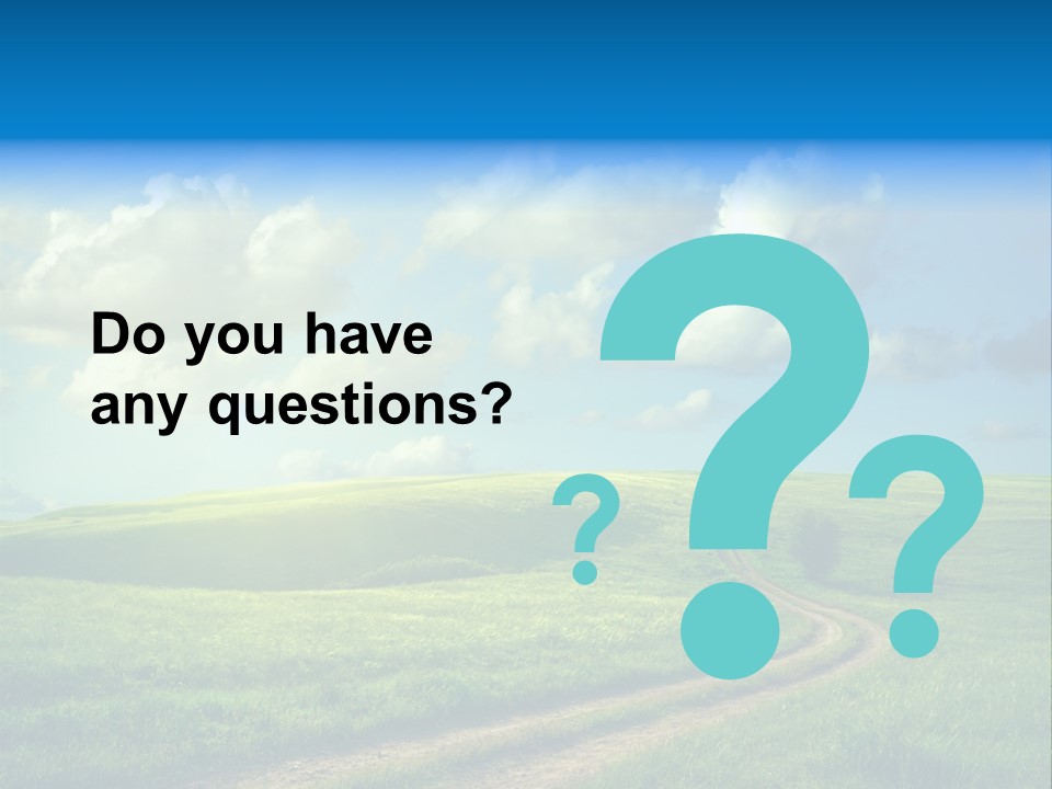 Rural Sunrise Sunny PowerPoint Template