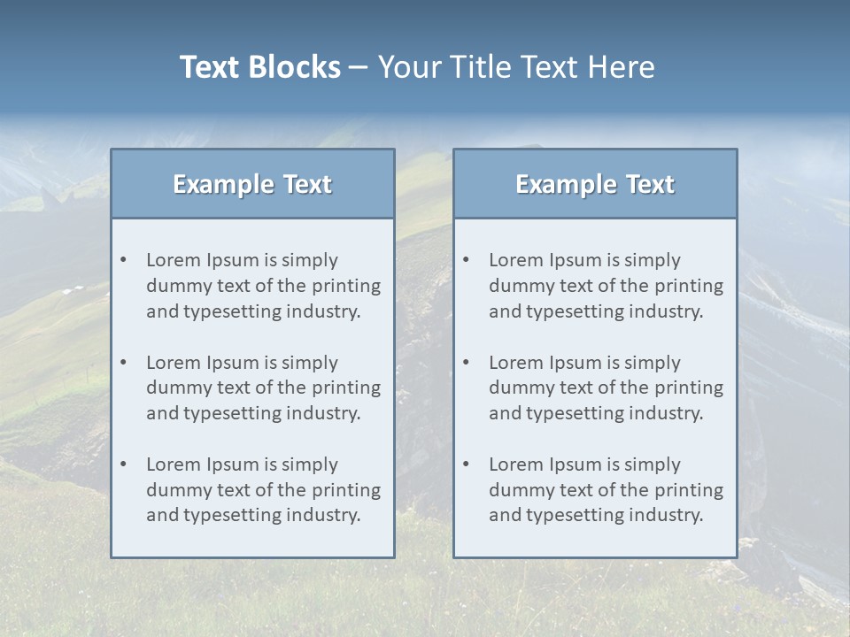 Summer Sky Sun PowerPoint Template