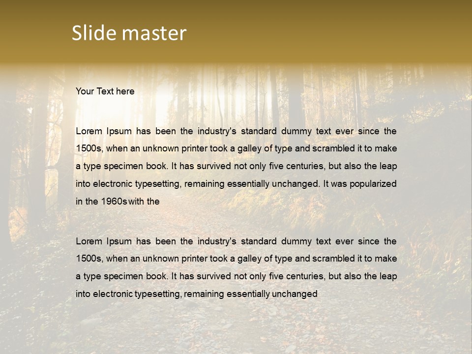 Landscape Panoramic Nonurban PowerPoint Template