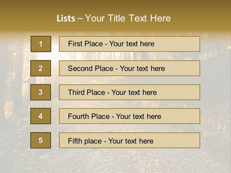 Landscape Panoramic Nonurban PowerPoint Template