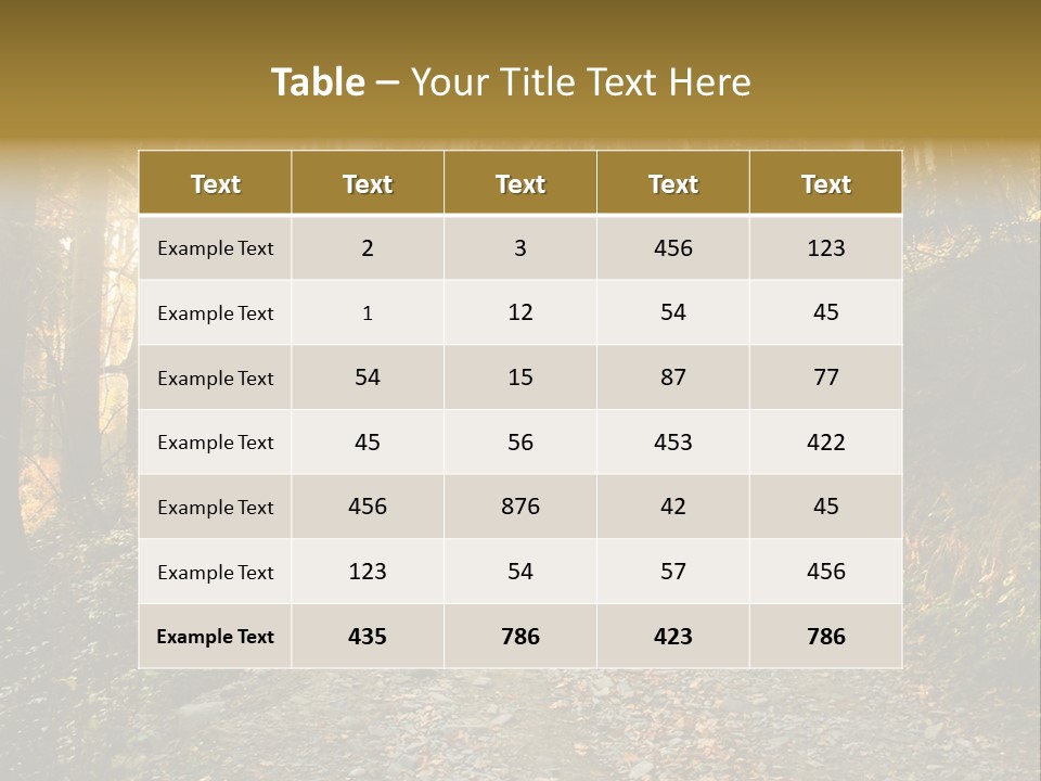 Landscape Panoramic Nonurban PowerPoint Template
