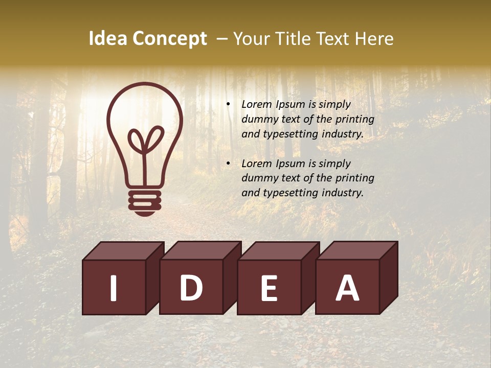 Landscape Panoramic Nonurban PowerPoint Template