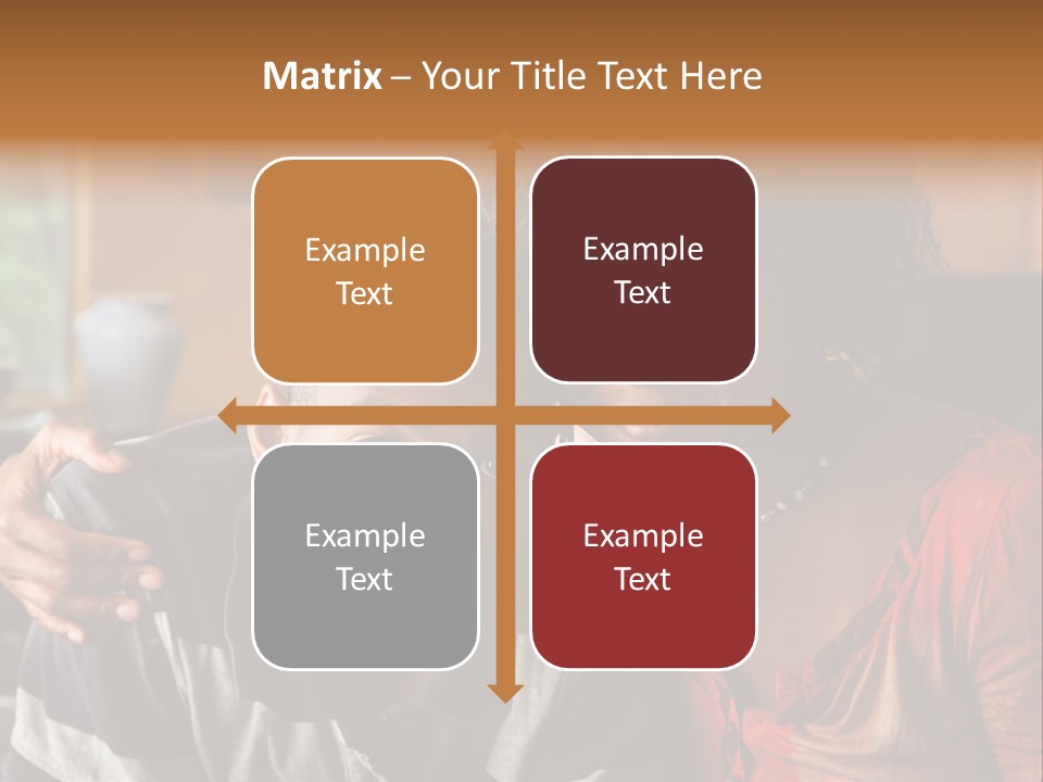 Woman Love Handsome PowerPoint Template