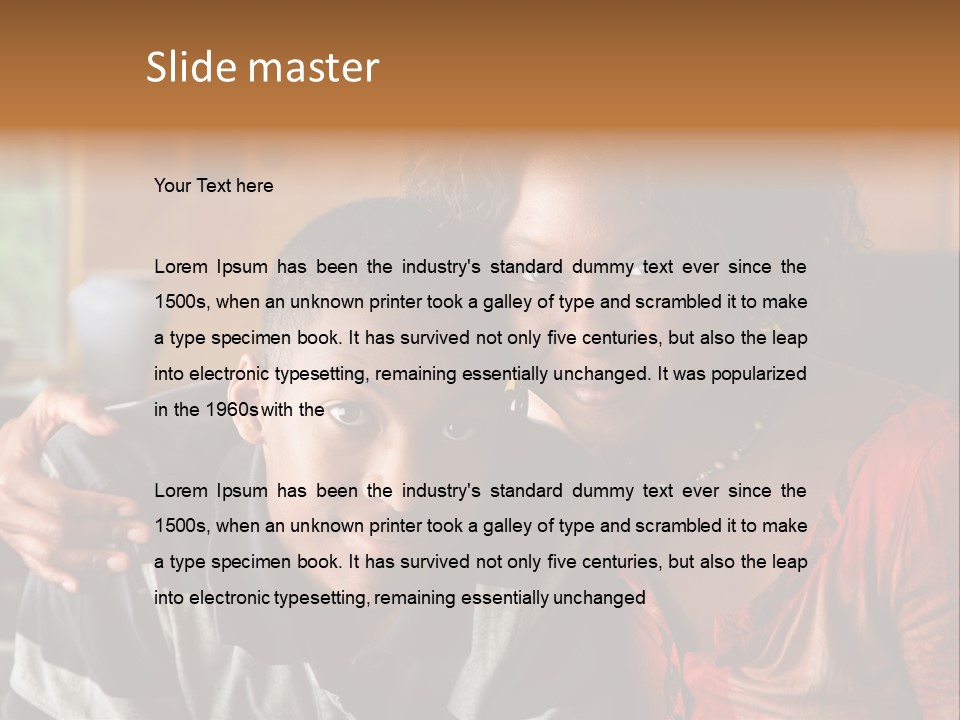 Woman Love Handsome PowerPoint Template