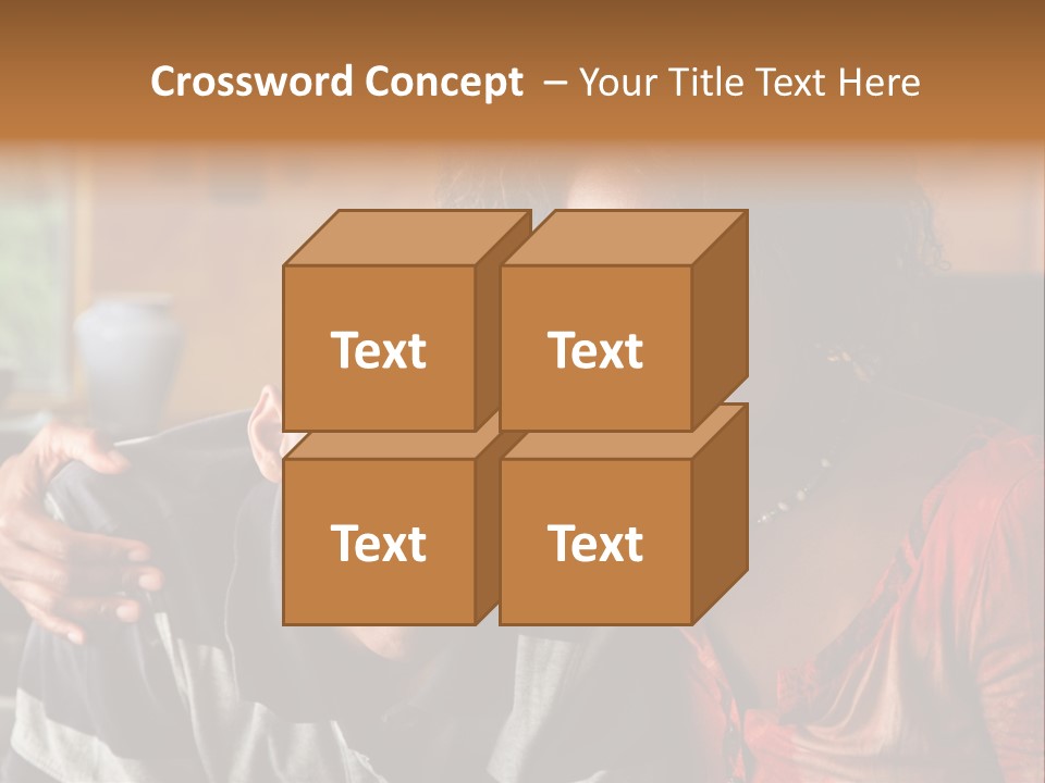 Woman Love Handsome PowerPoint Template