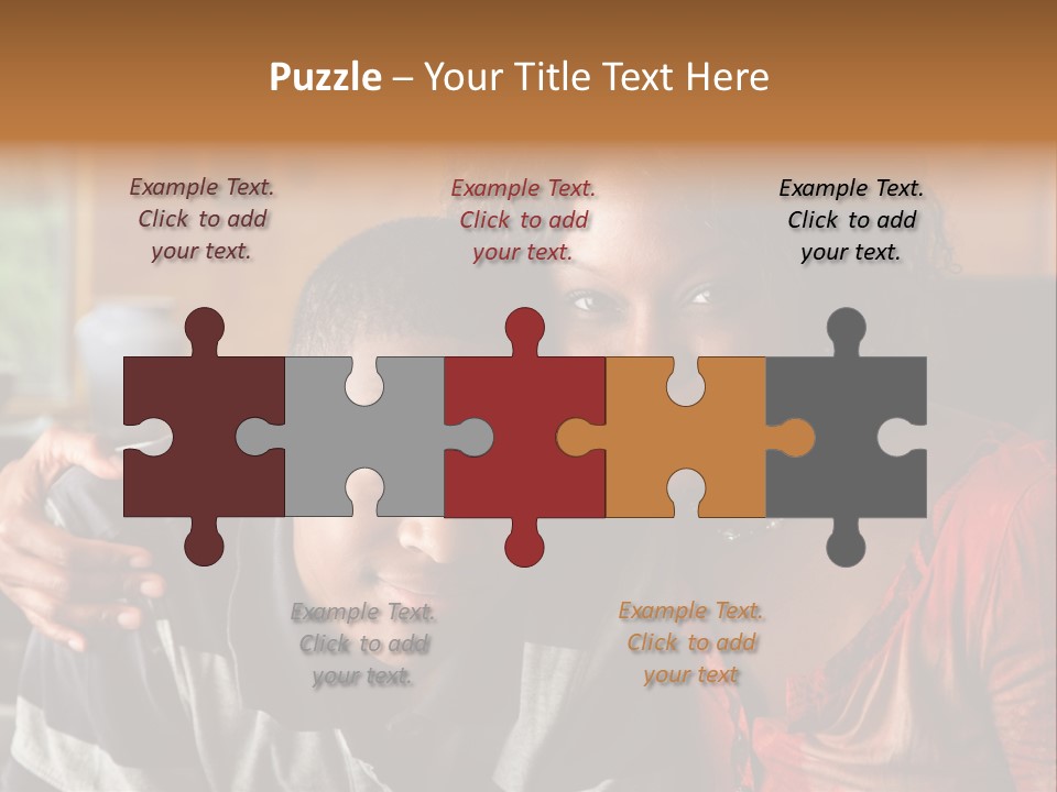 Woman Love Handsome PowerPoint Template