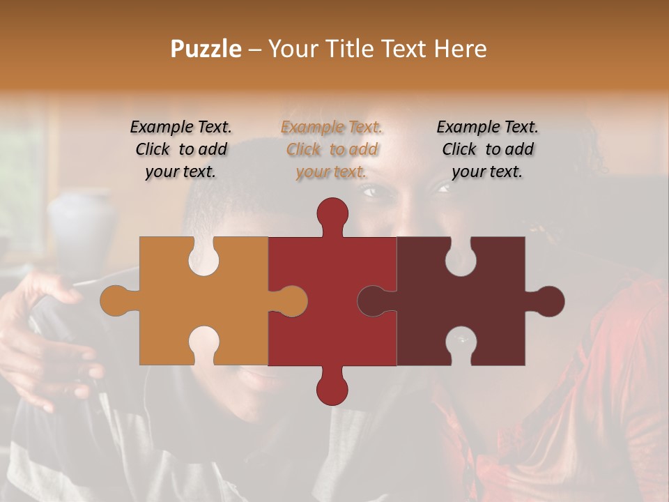 Woman Love Handsome PowerPoint Template