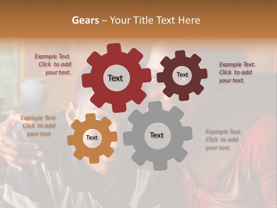 Woman Love Handsome PowerPoint Template