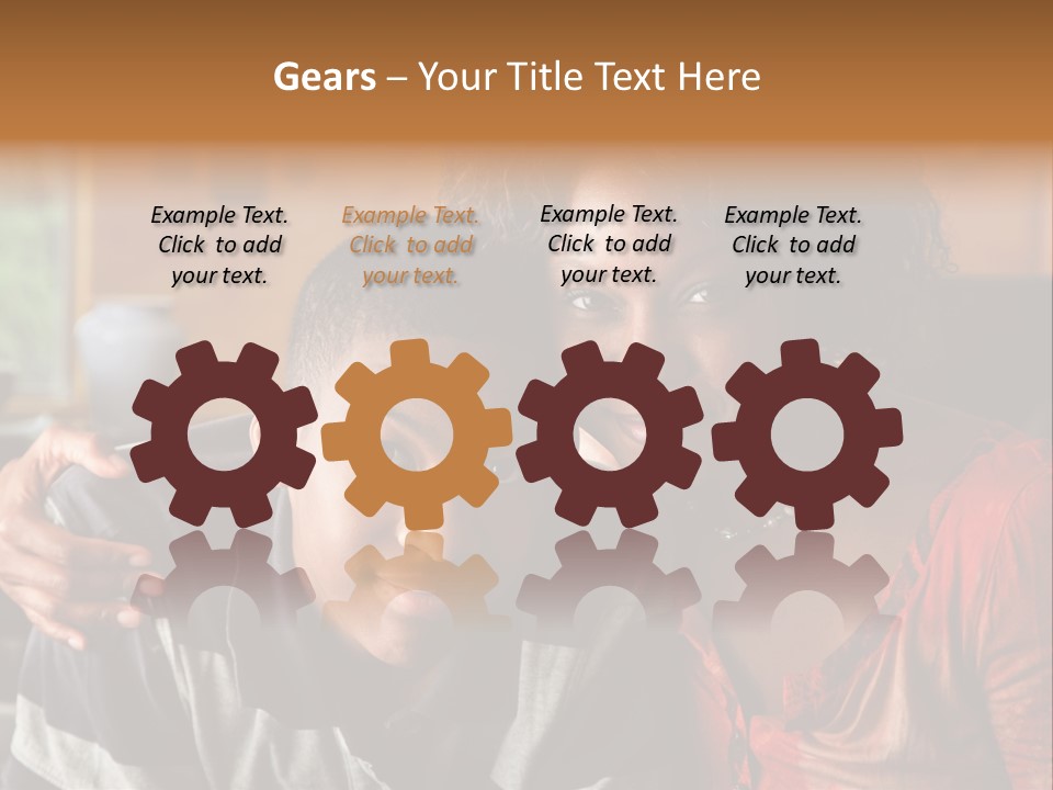 Woman Love Handsome PowerPoint Template