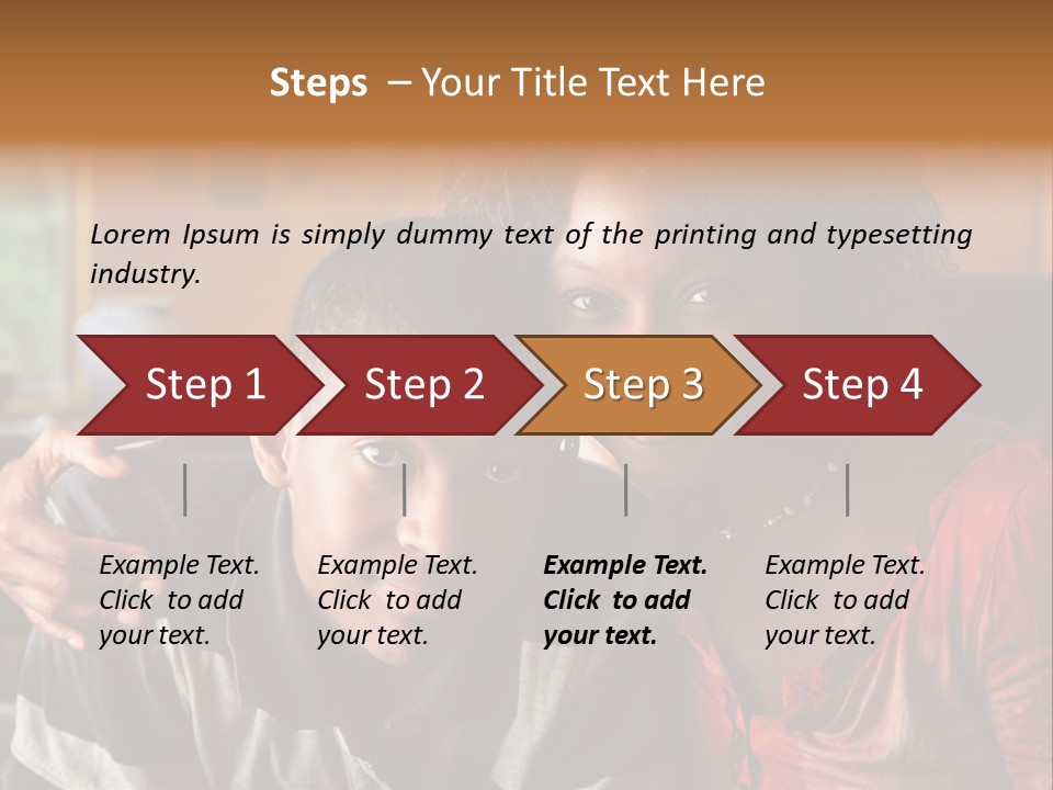Woman Love Handsome PowerPoint Template
