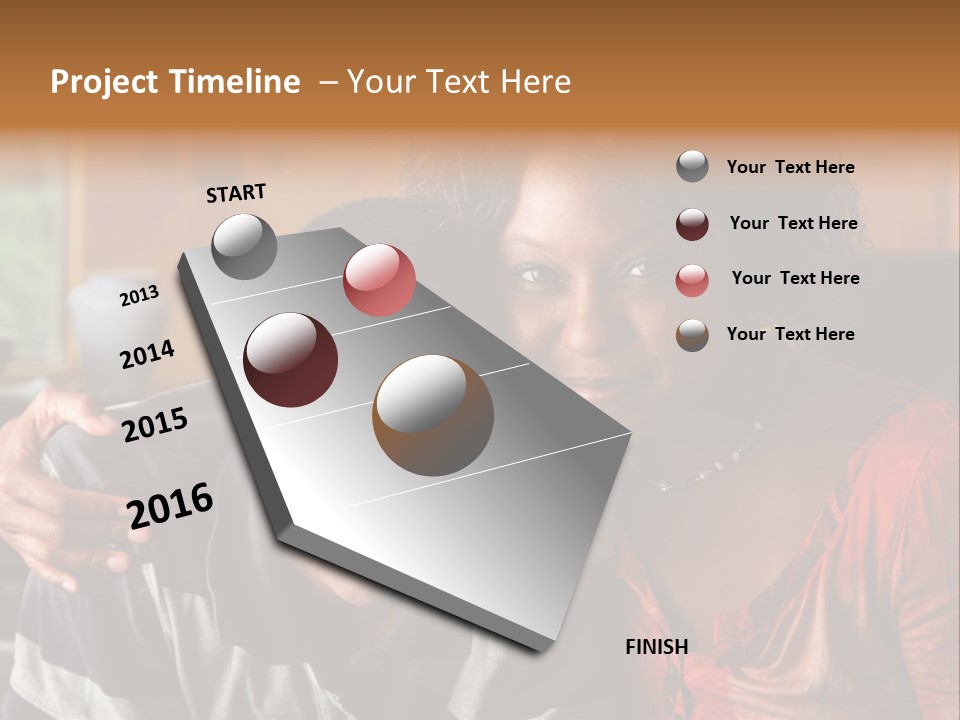 Woman Love Handsome PowerPoint Template