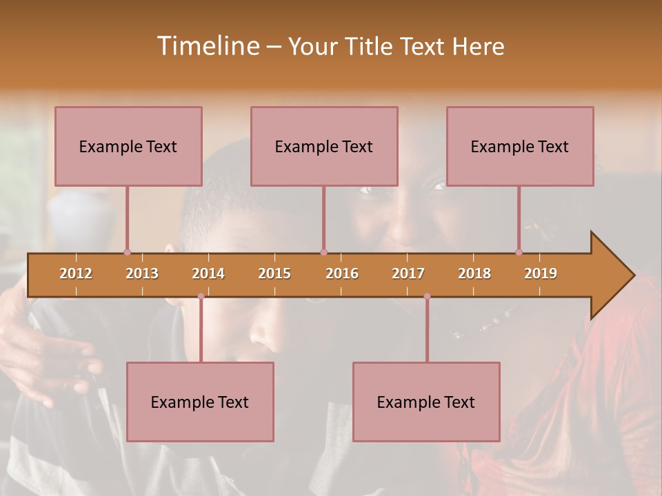 Woman Love Handsome PowerPoint Template
