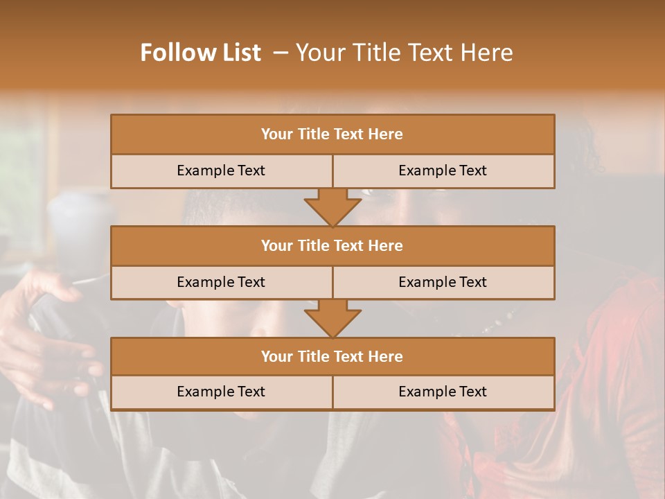 Woman Love Handsome PowerPoint Template