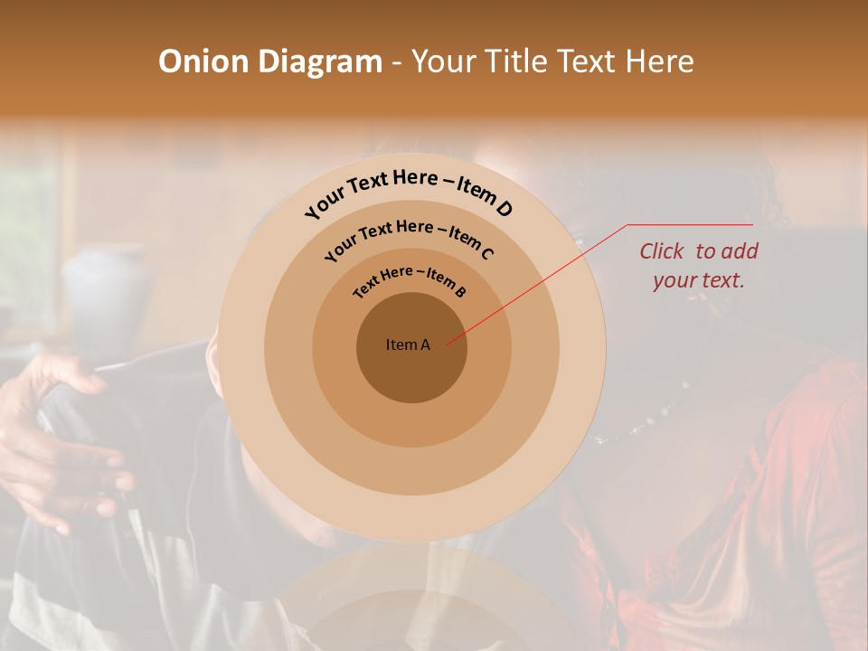 Woman Love Handsome PowerPoint Template