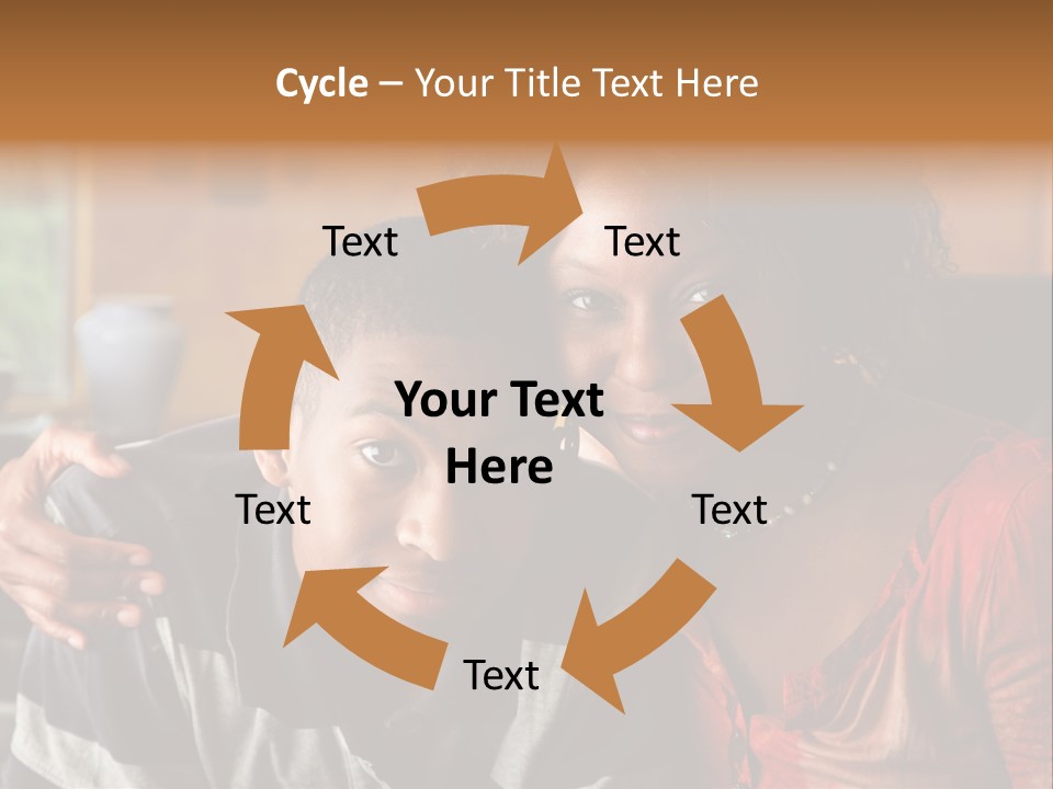 Woman Love Handsome PowerPoint Template