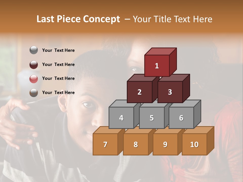 Woman Love Handsome PowerPoint Template