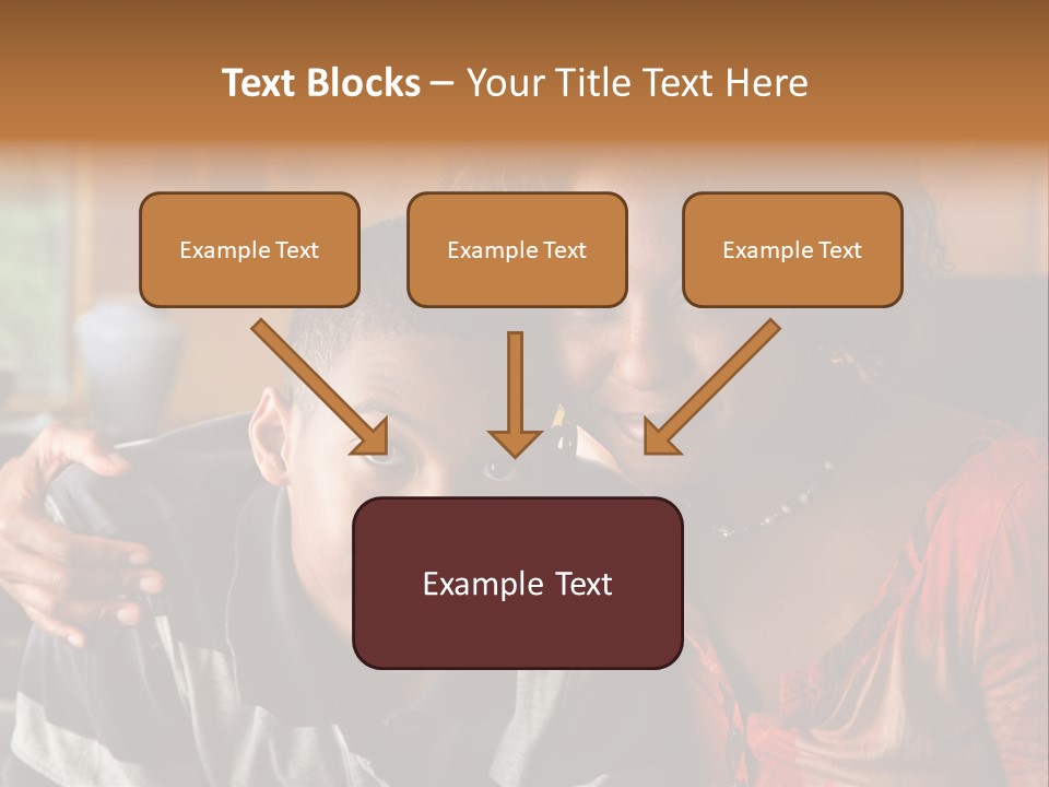 Woman Love Handsome PowerPoint Template