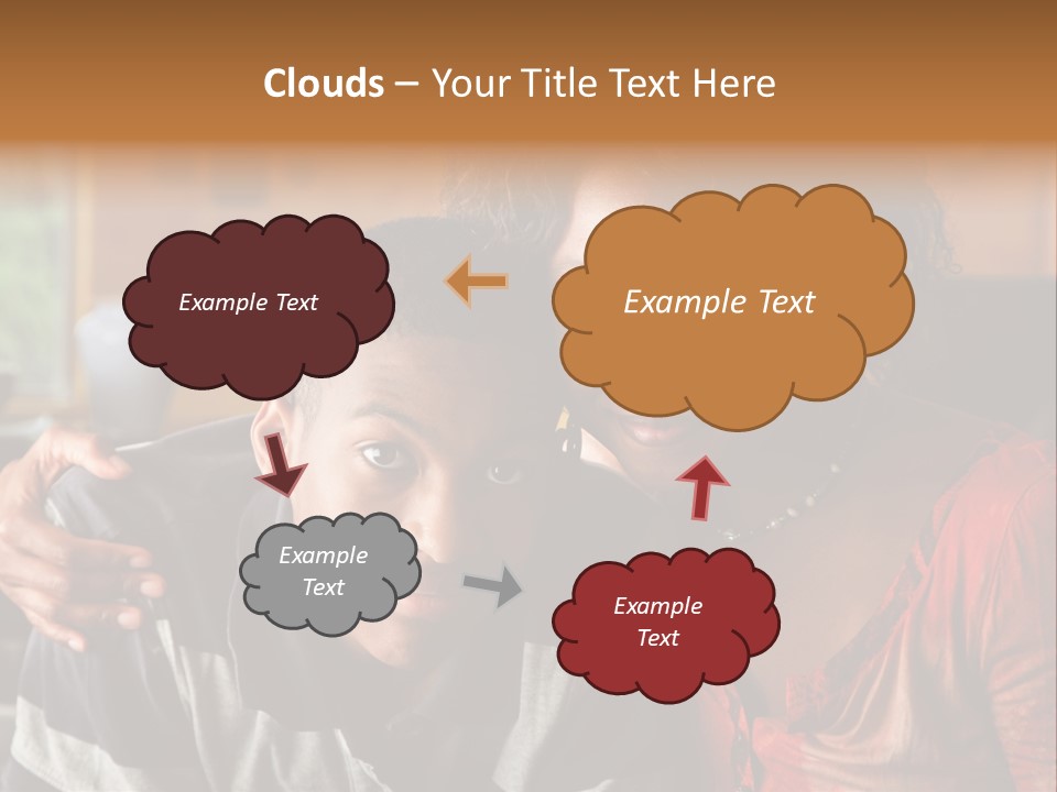 Woman Love Handsome PowerPoint Template