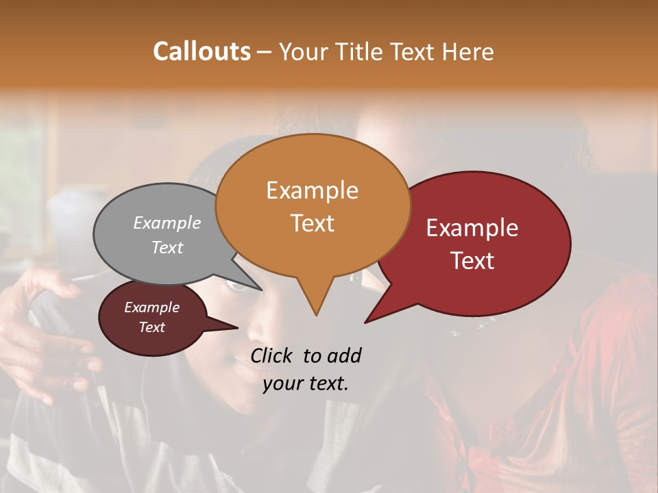 Woman Love Handsome PowerPoint Template