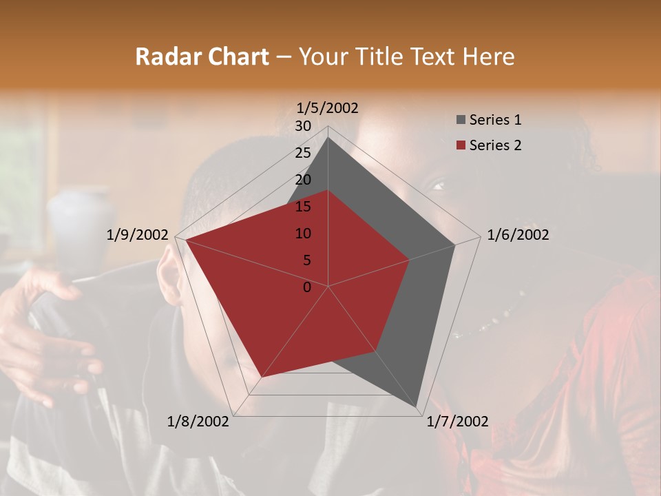 Woman Love Handsome PowerPoint Template