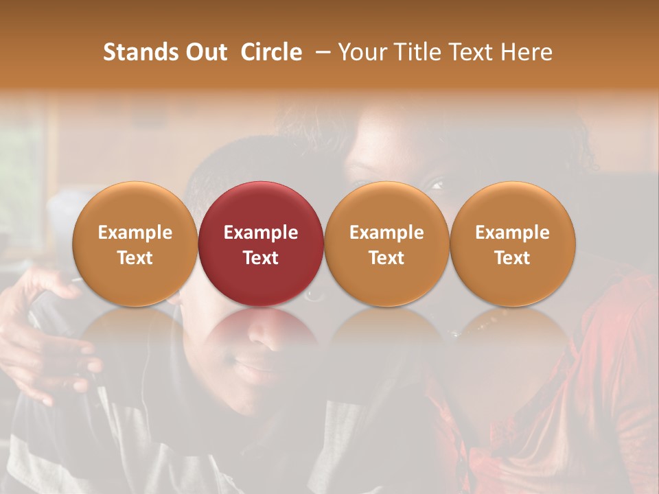 Woman Love Handsome PowerPoint Template