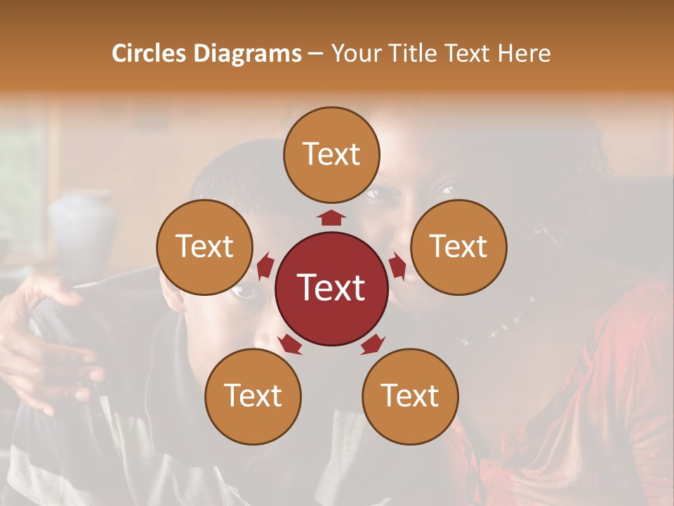 Woman Love Handsome PowerPoint Template