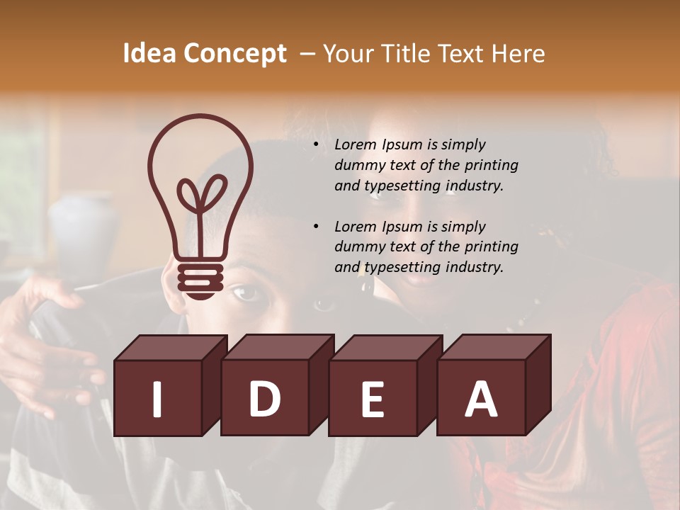 Woman Love Handsome PowerPoint Template