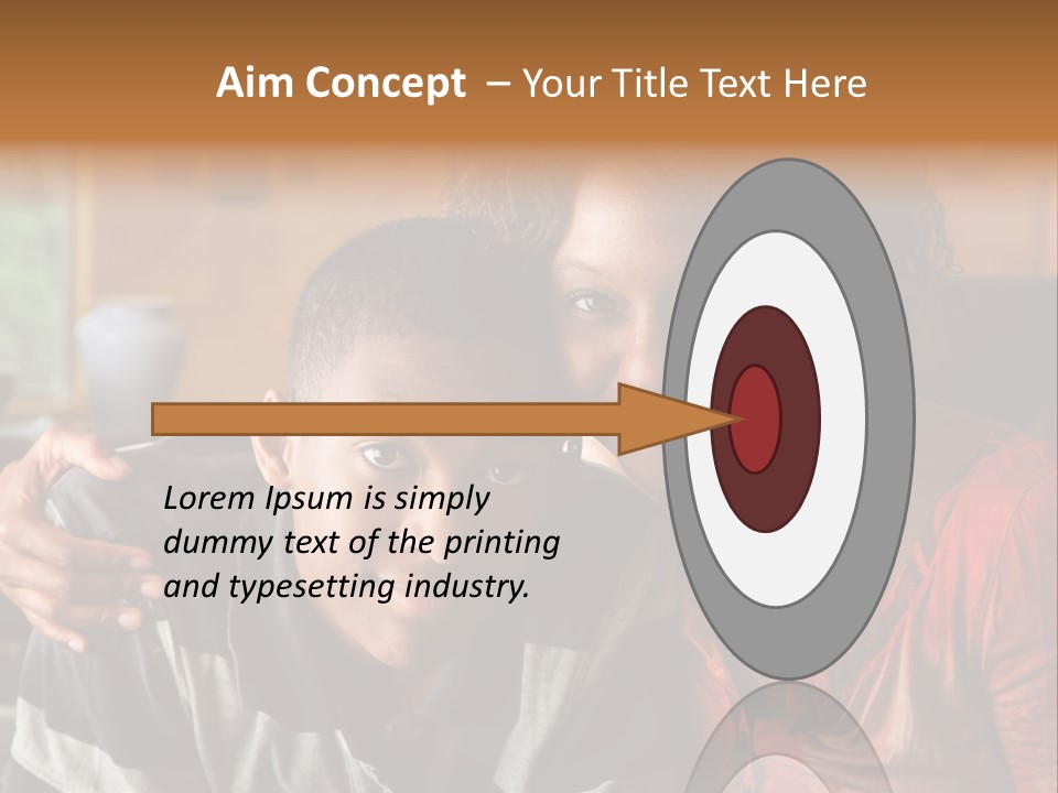 Woman Love Handsome PowerPoint Template