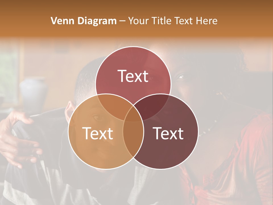 Woman Love Handsome PowerPoint Template