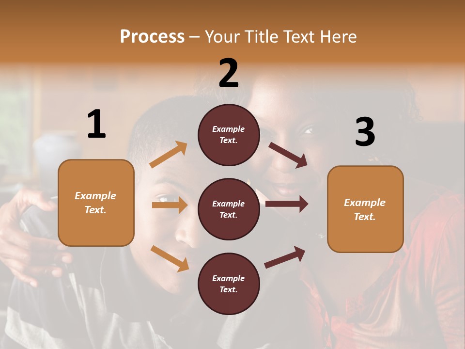 Woman Love Handsome PowerPoint Template