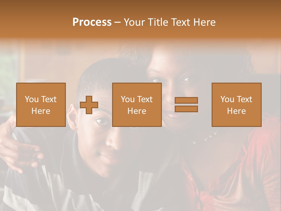 Woman Love Handsome PowerPoint Template
