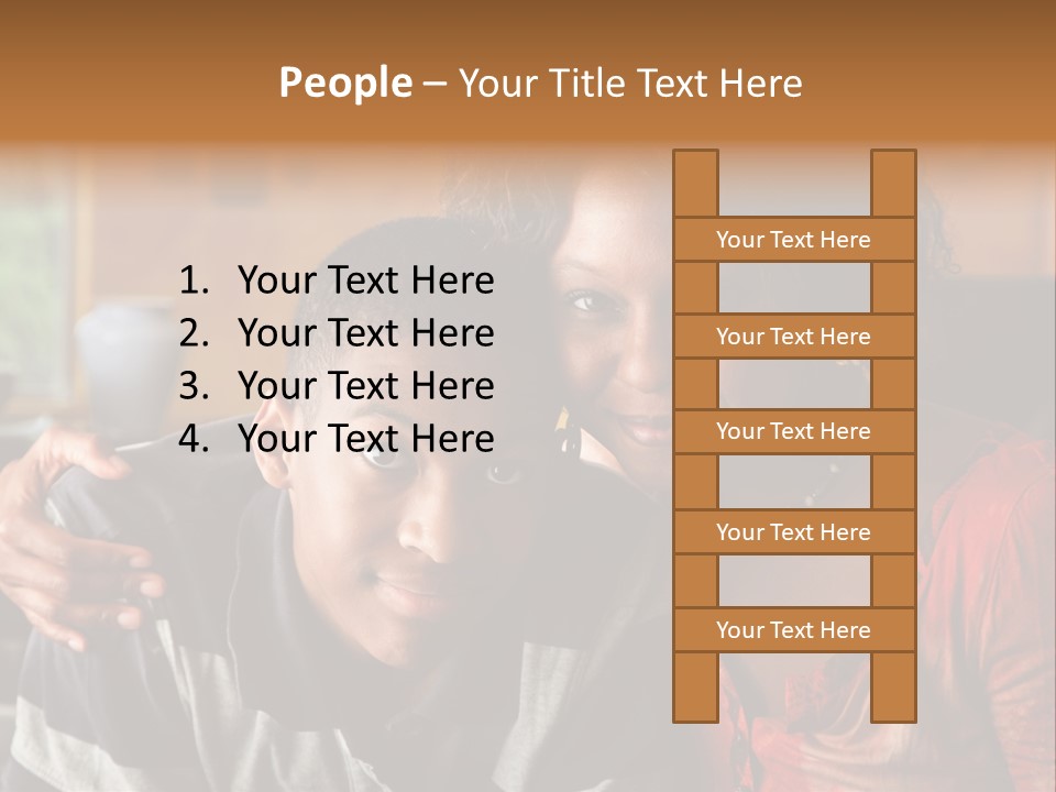 Woman Love Handsome PowerPoint Template