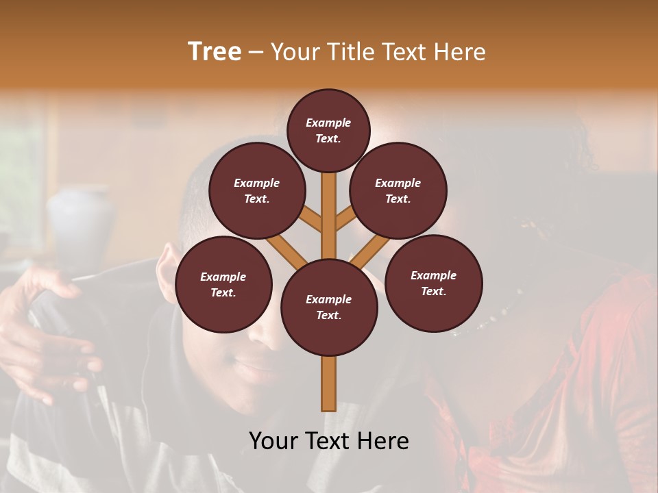 Woman Love Handsome PowerPoint Template