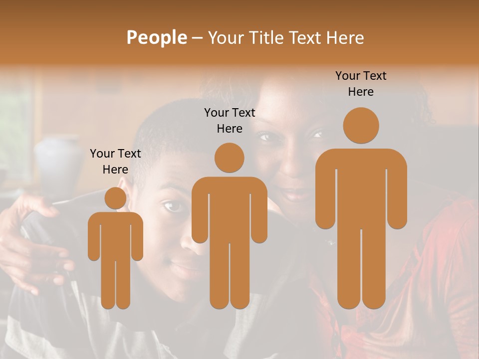 Woman Love Handsome PowerPoint Template